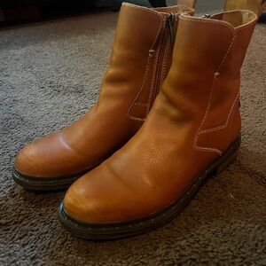 Franco Sarto Tan Ankle Boots